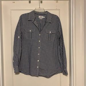 Navy Gingham Vineyard Vines Button Down